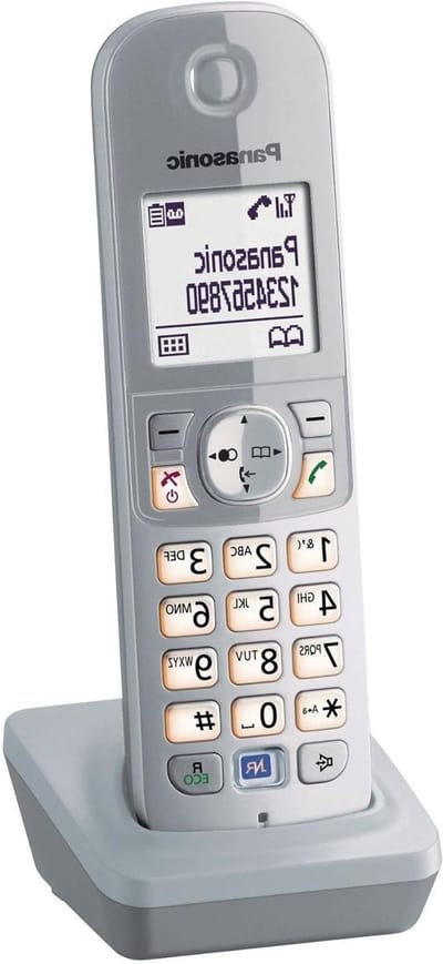 Draadloze Handset - Extra Telefoon - Thuis Bellen - Eco-modus Signaalreductie - 120 Contacten - Parelzilver