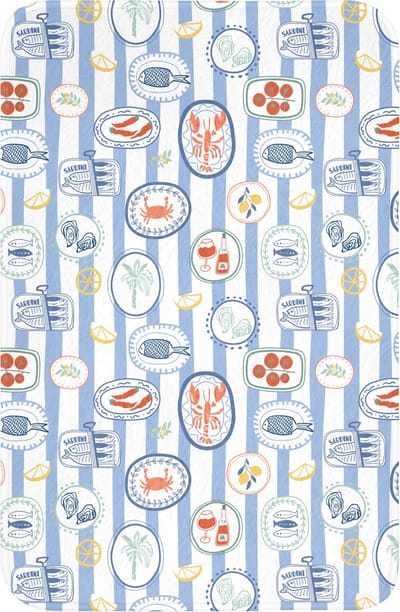 WC mat 40x60 cm - Antislip - Dieren - Zee - Patroon - Toiletmat - Vloermat - Douchemat - Toilet tapijt - Toiletmatten