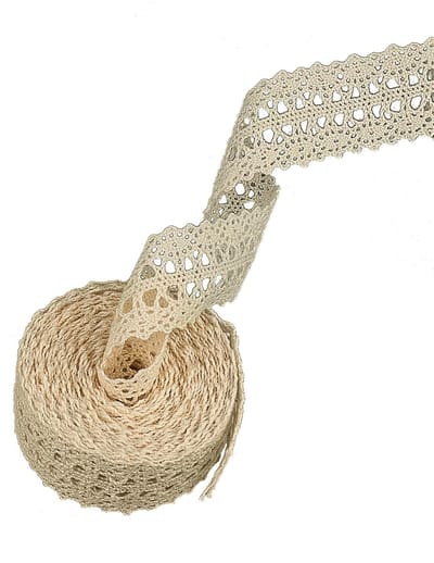 HOBI - Ivoor kantlint 22 mm x 3 m voor vintage decoratie