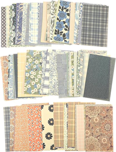 180 vellen scrapbookpapier, vintage scrapbook-papierset, scrapbook-accessoires, knutselpapier, handwerk, doe-het-zelf origami, voor journal, fotoalbum, kalender, notitieboek, dagboek, doe-het-zelf
