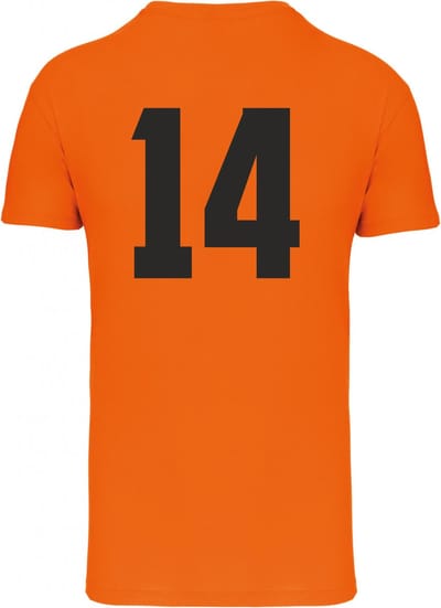 T-shirt Nummer 14 Cruiff | Koningsdag kleding | Oranje Shirt | Oranje | maat XS
