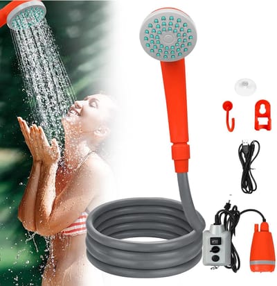 Draagbare Douche - Campingdouchepomp - Campingdoucheset - Buitendouchekop Voor Kamperen Wandelen En Reizen