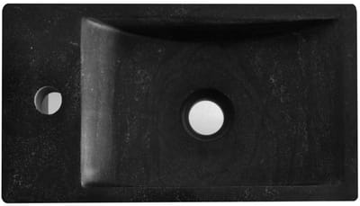 AquaVik Fontein Sten Links 36 x 18 x 9 cm Hardsteen Gezoet