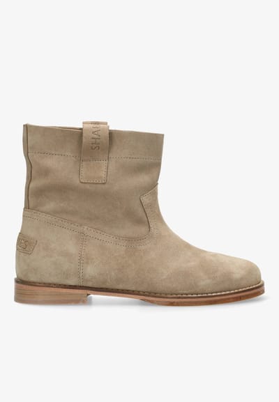 Shabbies Amsterdam - Festi Ankie Enkellaars Suède Taupe - Maat 37