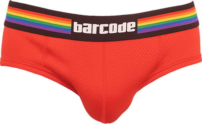 Barcode Berlin Backless Brief Pride Red - MAAT XL - Erotisch Heren Ondergoed - Slip voor Man - Sexy mannen Slip