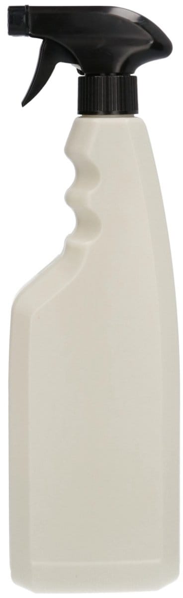 6 x Gerecyclede Sprayfles 750ml met Triggerspraypomp zwart- Gerecycled HDPE Kunststof - Onbreekbaar - ca. 70% minder Co2 uitstoot door gerecycled materiaal - 6 stuks