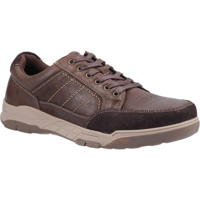 Hush Puppies Leren herenschoenen Finley (Koffie)