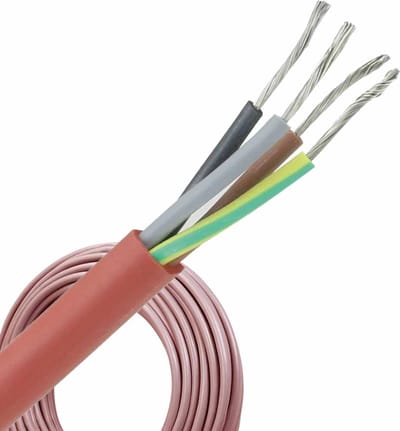 Siliconenkabel SiHF 4x1.5mm² per rol 100 meter