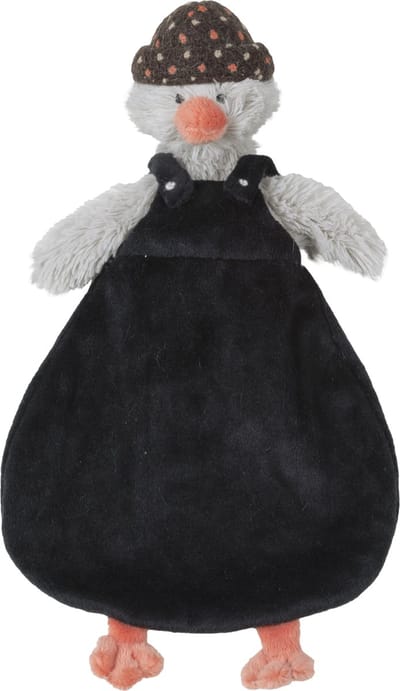 Happy Horse Pinguïn Polar Knuffeldoekje - Zwart/Grijs - Baby Cadeau