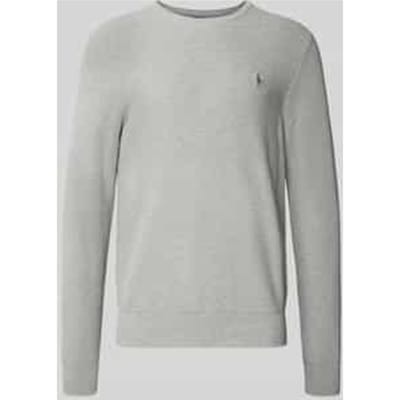 Gebreide pullover met labelstitching