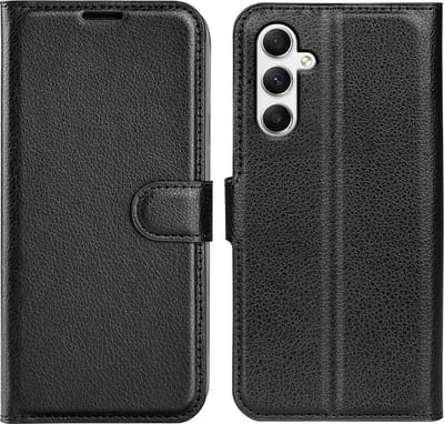 Coverup Hoesje - Geschikt voor Samsung Galaxy A35 Hoesje - Coverup Book Case - Zwart