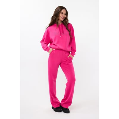 EsQualo Sweater Hoodie Modal Cerise Pink Maat: S | Hoodies Outlet | Dames | Roze