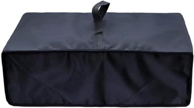 Platenspelerhoes - Draaitafel Beschermhoes - Stofvrij Houden - Sterk Oxford Doek - 49x36x7 cm - Zwart