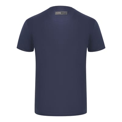 Plein Sport Tigerhead Bold Logo Navy Blue T-Shirt