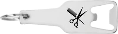 Akyol - kapper flesopener - Kapper - de beste kapper - kapper - schaar - zilver - kappersset - acccessoires - cadeau - gift - 105 x 25mm
