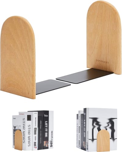 Set van 2 Stuks - Boekenstandaard - Boekenhouder - Boekensteun - Boekensteunen - LOUZIR