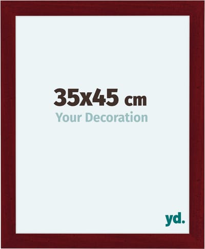 Your Decoration - Fotolijst 35x45 cm - MDF - Wijnrood Geveegd - Como