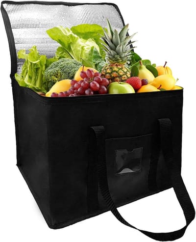 Vouwbare Isolatie Tas van Oxford Stof, Waterdicht en Thermisch, 40L Capaciteit, Herbruikbaar voor Kamperen, Picknicken en Buitensporten
