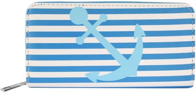 Cham Cham Damesportemonnee horizontaal imitatieleer van imitatieleer met maritiem motief