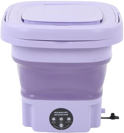 JHUBERS- Wasmachine Draagbaar 8L - Geluidsarm - Opvouwbaar - Eenvoudige Bediening - Geschikt voor Ondergoed - Hygiënisch - Miniwasmachine