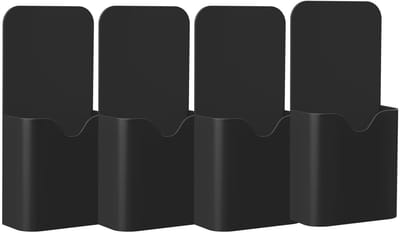 Dailygoods- Markerhouder Premium Kwaliteit - Magnetische Houder - Organizer voor Whiteboard - Duurzaam ABS Materiaal - Set van 4 - Ruimtebesparend - Opbergdoos