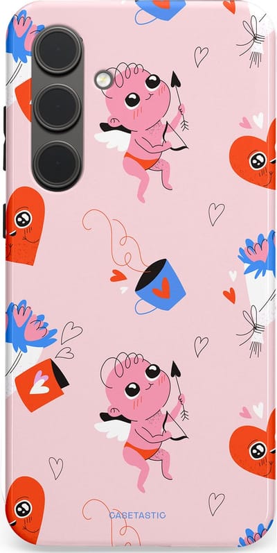 Casetastic Hoesje Geschikt voor Samsung S24 Plus - Stijlvolle Beschermende Duo-layer Case - Cupido's Keuze