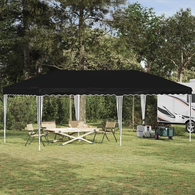 vidaXL - Pop-up - Feesttent - 575 - x - 290 - x - 245 - cm - Zwart