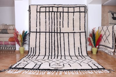 Handgeweven Berber Tapijt ''Beni Ourain'' - 300 x 200 cm - Uniek en handgemaakt - Hoogpolig vloerkleed