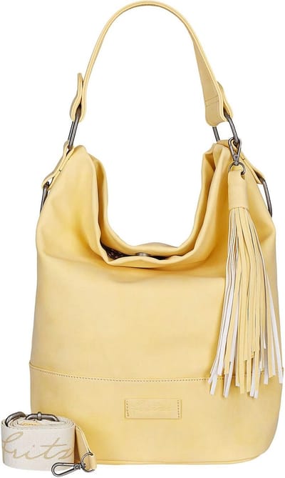 Fritzi aus Preußen Schoudertas Vintage Fritzi51 Hobo Bag Fizz Lichtgeel