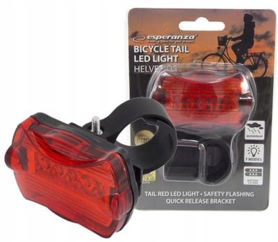 Achterlicht Fiets 5 LED 100 LM 7 Modi Waterdicht Op Batterijen