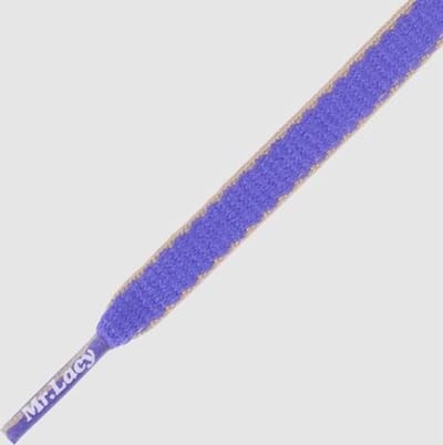8 mm x 130 cm Ovaal Violet Geel - Slimmies Two Tone Mr.Lacy veters