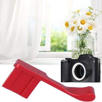 Aluminium Legering Hot Shoe Duim Omhoog Handgreep voor Fuji X 100F X100T X A5 Systeemloze Camera Red rood