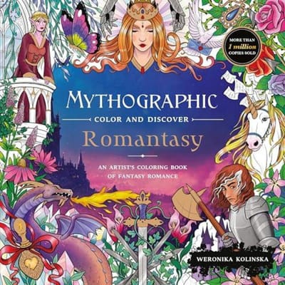 Mythographic Kleur en Ontdek Romantasy door Weronika Kolinska Paperback Boek 9781035091898