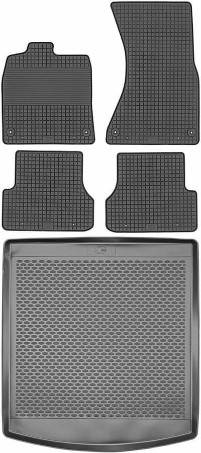 Max-Dywanik - Bagażnik en Dywaniki Set - Audi A6 C7 Sedan - 2011-2018 - Zwart