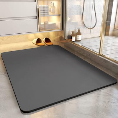 Eenvoudige Diatomeeënaarde Mat Toiletdeur Antislipmat Huishoudelijke Absorberende Mat Badkamer Voetmat Badkamer Toiletmat 50 * 80Cm