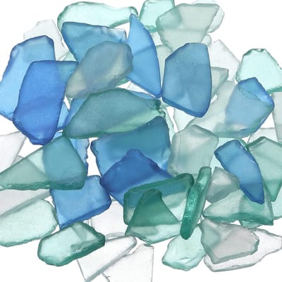 Kleurige zee glasstukken voor ambacht, decoratie en vulling van vazen, ideaal voor aquaria en strandbruiloften, 340 g