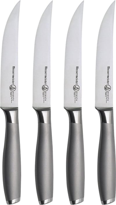Messermeister Avanta steakmessenset 4-delig - rvs