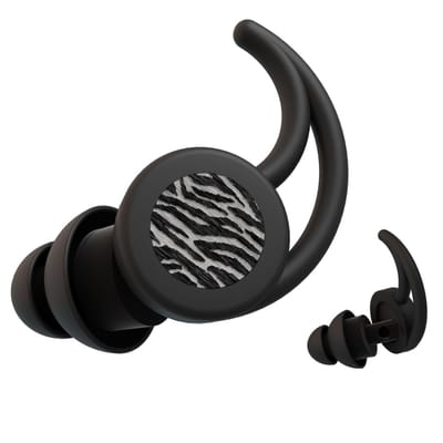 Thone X festival oordopjes, gehoorbescherming voor uitgaan, oordoppen festival, muziek concert uitgaan - earplugs met 20 dB demping - animal zebra