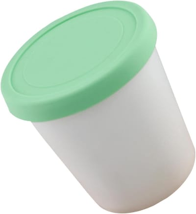 IJscontainer - Dessert bak - Zelf ijs maken - Stapelbaar ontwerp - 09 liter - Lichtgroen
