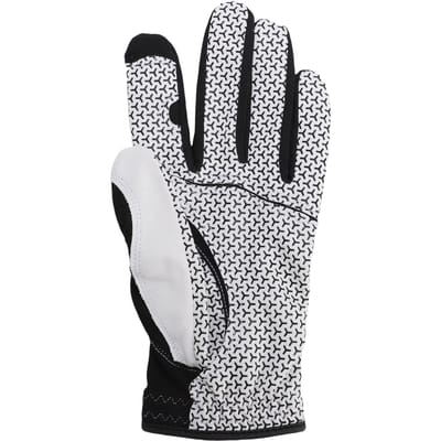 Gant de Golf Haute Élasticité Antidérapant Fermeture Velcro Respirant Vêtement de Main pour le Golf Main Gauche white