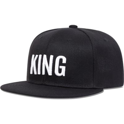 Kinderen Kroon Koning Borduurwerk Baseballpetten Hip-Hop Hoeden Lente Herfst Buiten Verstelbaar Casual Hoeden Jongen Meisje Reizen black