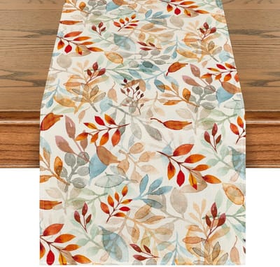 Mode Tafelloper, met dessin herfstbladeren, seizoensgebonden keukentafel decoratie, feestdecoratie, voor binnen, vakantie, 40 x 140 cm