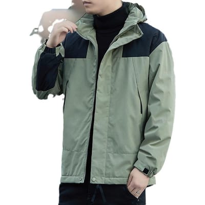 Veste Épaissie en Coton, Veste d'Extérieur Chaude pour Homme Automne et Hiver, Veste d'Alpinisme pour Homme 5XL black