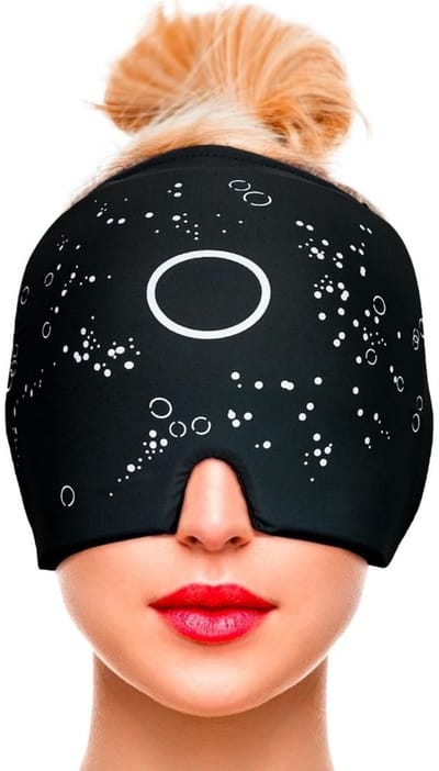 MMP® Ijsmasker - Migraine Masker - Oogmasker - Zwart - 33cm x 23cm x 3cm