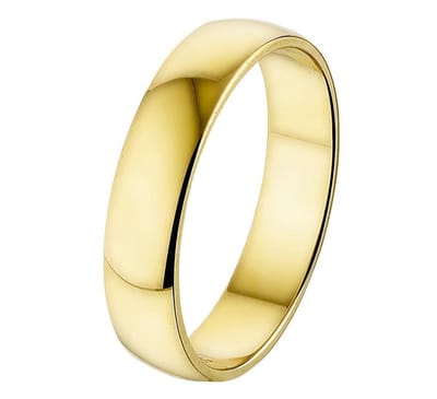 14K Geelgoud Ring A413 - 5 Mm Zonder Steen 4018123