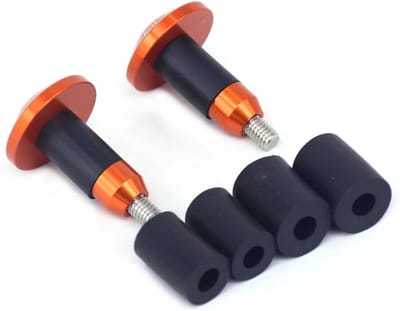 Stuuruiteinden Motorfiets - Handvatgewichten Set - Stuur Bescherming - Universele Montage - 22mm Stuur - Oranje