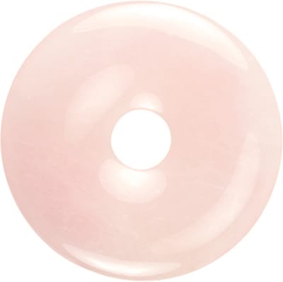 Roze kwarts donut 40 mm