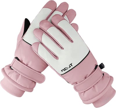 Dames Skihandschoenen, Winddicht en Waterdicht met Warme Voering, Antislip Palm en Touchscreen Functie voor de Winter