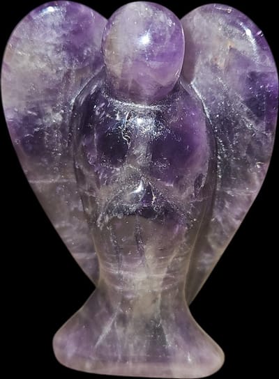 Edelstenen Engel Amethist 5cm staand (staat stabiel)
