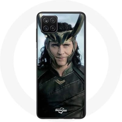 Coque - Maniacase - Samsung Galaxy A12 - Souple - Noir - Loki Thor Ragnarok noir